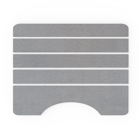 Castello Usa Diatomite Quick-Dry Stone Toilet Contour Mat - Gray CB-DTM-G